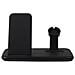 Wireless Triple Qi Caricatore Usb-c Conn. Mobile / Orologio / Airpods Neri Da 20 W Totali - Foto miniatura 8