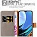 Custodia Compatibile Con Xiaomi Redmi 9t / Poco M3 In Marrone Cappuccino - Coperchio Protettiva Con Chiusura Magnetica, Funzione Stand E Tasca Per Le Carte - Foto miniatura 4