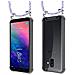 Catena Di Telefoni Cellulari Compatibile Con Samsung Galaxy A6 2018 In Unicorn - Coperchio Protettivo In Silicone Con Anelli D'argento, Cinturino In Corda E Custodia Staccabile - Foto miniatura 8
