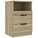 Comodini 2 Pz Rovere Sonoma In Legno Multistrato - Foto miniatura 2