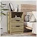 Comodini 2 Pz Rovere Sonoma In Legno Multistrato - Foto miniatura 6