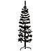 Albero Natale Artificiale Sottile a Metà e Supporto Nero 120 cm - Foto miniatura 7