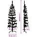 Albero Natale Artificiale Sottile a Metà e Supporto Nero 120 cm - Foto miniatura 8
