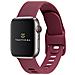 Cinturino 793 Originale Silicone Per Apple Watch 1-2-3-4-5-6-7-8-se 38 40 41mm Wine Red - Foto miniatura 4