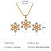 Collana Con Fiocco Di Neve Set Di 3 Parti Silver - Foto miniatura 5