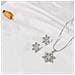 Collana Con Fiocco Di Neve Set Di 3 Parti Silver - Foto miniatura 2