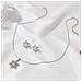 Collana Con Fiocco Di Neve Set Di 3 Parti Silver - Foto miniatura 4