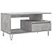 Tavolino Salotto Grigio Cemento 90x49x45 Cm Legno Multistrato - Foto miniatura 2