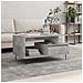 Tavolino Salotto Grigio Cemento 90x49x45 Cm Legno Multistrato - Foto miniatura 1