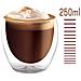 Set Di 2 Bicchierini Da Caffé 250 Ml Doppia Parete Effetto Fluttuante, Trasparente - Foto miniatura 4
