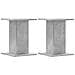Supporti Altoparlanti 2 Pz Grigio 30x30x40 Cm Legno Multistrato - Foto miniatura 2