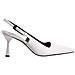 Ruby Pumps High Scarpe Con Tacco Pelle Scarpe Donna Bianco Eu 39, 7-117906 0200 - Foto miniatura 2