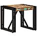 Tavolino Salotto Multicolore 40x40x35cm Legno Massello Recupero - Foto miniatura 1