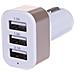 Adattatore 5.2 Mah Ricarica Da Auto 3 Usb 2x6x3 Cm. Colore: Oro - Foto miniatura 1