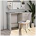 Lusso Casadino -  Scrivania Grigio Cemento 100x50x76 Cm In Legno Multistrato - Foto miniatura 8