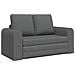 Divano Letto vitaXL 2 in 1 Grigio Scuro 148x71x83 cm Tessuto - Foto miniatura 1