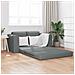 Divano Letto vitaXL 2 in 1 Grigio Scuro 148x71x83 cm Tessuto - Foto miniatura 2