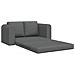 Divano Letto vitaXL 2 in 1 Grigio Scuro 148x71x83 cm Tessuto - Foto miniatura 5