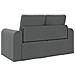 Divano Letto vitaXL 2 in 1 Grigio Scuro 148x71x83 cm Tessuto - Foto miniatura 8