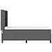 letto con rete a doghe e materasso LED grigio scuro 90x190 cm in tessuto - Foto miniatura 9