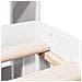 Letto Libreria senza Materasso Bianco 150x200 cm Legno di Pino - Foto miniatura 9
