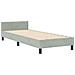 Struttura Letto in Velluto Grigio Chiaro 80x200 cm - Foto miniatura 3