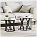 Set di 2 Tavolini Nesting Grigi Sonoma in Legno Ingegnerizzato - Foto miniatura 2