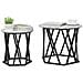 Set di 2 Tavolini Nesting Grigi Sonoma in Legno Ingegnerizzato - Foto miniatura 3