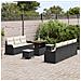 Set Divano da Giardino 10 pcs Nero e Crema 90 x 55 x 71 cm - Foto miniatura 3