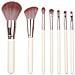 Set Di 7 Pennelli Da Trucco Moon Round White Gold Deep Purple Pink - Strumenti Di Bellezza Per Principianti - Foto miniatura 1