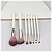 Set Di 7 Pennelli Da Trucco Moon Round White Gold Deep Purple Pink - Strumenti Di Bellezza Per Principianti - Foto miniatura 6