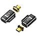 Adattatore Magnetico Usb-c Femmina A Usb-c Maschio, Ricarica Magnetica 240w Black - Foto miniatura 1