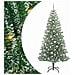 Albero di Natale Artificiale Imbiancato con Luci LED 210 cm - Foto miniatura 1