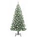 Albero di Natale Artificiale Imbiancato con Luci LED 210 cm - Foto miniatura 3
