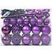 Set di Palle di Natale con 150 LED 61 pcs Lillà Plastica - Foto miniatura 3