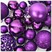 Set di Palle di Natale con 150 LED 61 pcs Lillà Plastica - Foto miniatura 7