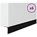 Spazzole per porte autoadesive 6 pcs Marrone 100 cm - Foto miniatura 1