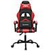 Sedia da Gaming Girevole Nera e Rossa in Similpelle - Foto miniatura 3