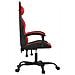 Sedia da Gaming Girevole Nera e Rossa in Similpelle - Foto miniatura 4