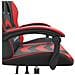 Sedia da Gaming Girevole Nera e Rossa in Similpelle - Foto miniatura 7