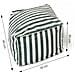 Positano Pouf Da Esterno A Righe Verdi Idrorepellente - 55x65x35 Cm - Foto miniatura 4