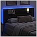 Testata con Mobile e LED Rovere Nero 160 x 16,5 x 103,5 cm - Foto miniatura 4