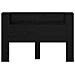 Testata con Mobile e LED Rovere Nero 160 x 16,5 x 103,5 cm - Foto miniatura 5