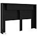 Testata con Mobile e LED Rovere Nero 160 x 16,5 x 103,5 cm - Foto miniatura 7