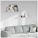 Scaffale da parete 2 pcs Marmo Bianco 115 x 9 x 3 cm - Foto miniatura 2