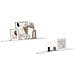Scaffale da parete 2 pcs Marmo Bianco 115 x 9 x 3 cm - Foto miniatura 3