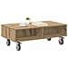 Tavolino con Ruote Rovere artigianale 90 x 50 x 30 cm - Foto miniatura 3
