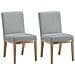 Set Da 2 Sedie Design Retrà² Elegante, Schienale Alto, Robusta Struttura In Legno, Comfort Classico Per Cucina, Grigio - Foto miniatura 1