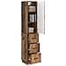 Set di armadi 2 pcs Legno antico 33 x 34,5 x 87 cm - Foto miniatura 2