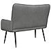 Sofa a Due Posti Grigio scuro 115 x 61 x 87 cm Velluto - Foto miniatura 6